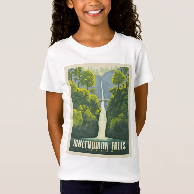 Camiseta Cataratas Multnomah | Oregon (Anverso)