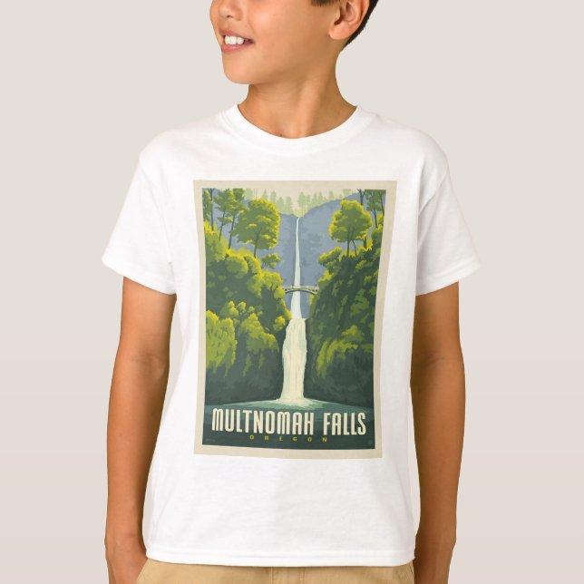 Camiseta Cataratas Multnomah | Oregon (Anverso)