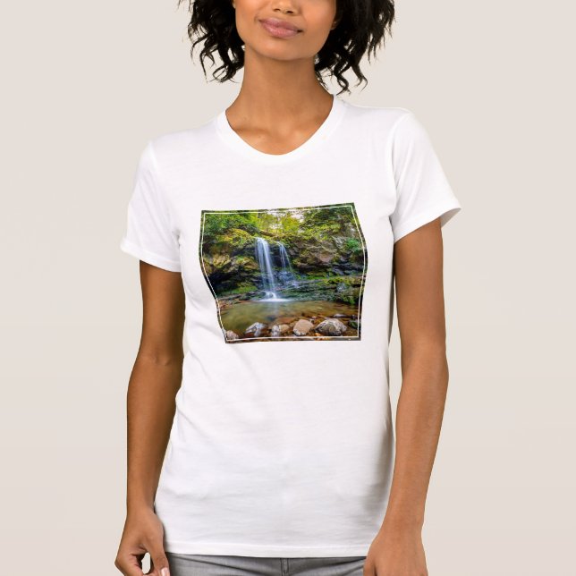 Camiseta Cataratas | Parque nacional de la montaña Smokey (Anverso)