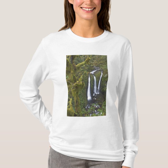 Camiseta Cataratas triples, desfiladero del río Columbia (Anverso)