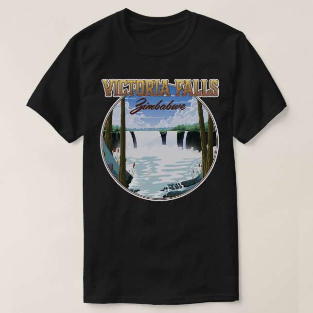 Camiseta Cataratas Victoria Zimbabwe (Diseño del anverso)