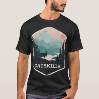 Camiseta Catarts Montañas de Nueva York Viñeta Senderismo p