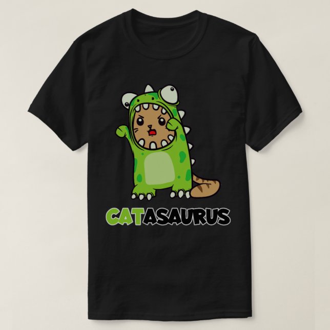 Camiseta Catasauro Cat Dino Costume Dinosaurio (Diseño del anverso)