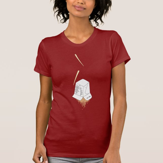 Camiseta Catástrofe T de las señoras Lo Mein (Anverso)
