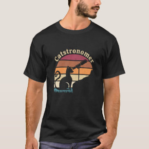 Camiseta Catastrónomo Retro Vintage Cute Cat Astron