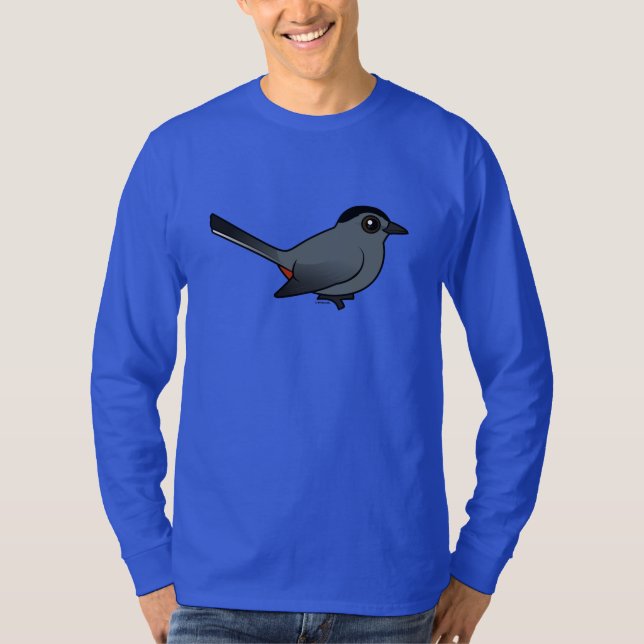 Camiseta Catbird gris de Birdorable (Anverso)
