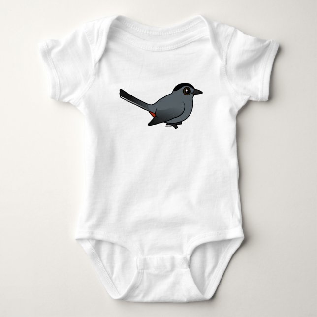 Camiseta Catbird gris de Birdorable (Anverso)