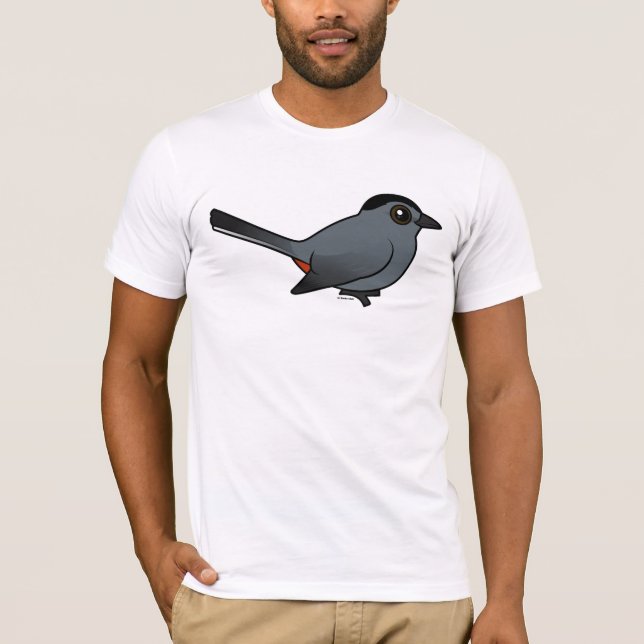 Camiseta Catbird gris de Birdorable (Anverso)