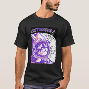 Camiseta CATBOOM necesito espacio Gato astronauta en traje 