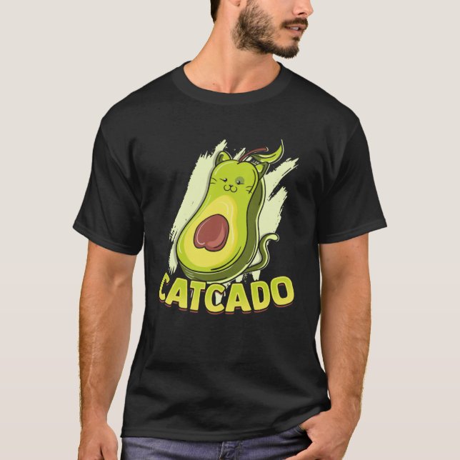 Camiseta Catcado  Cat Catcado Avocado (Anverso)