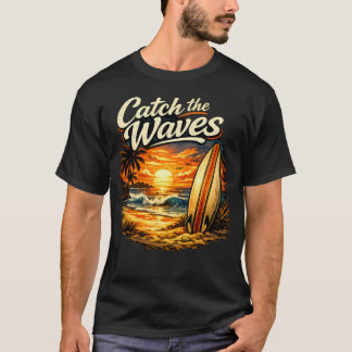 Camiseta Catch the Waves Sunset Surf Tee