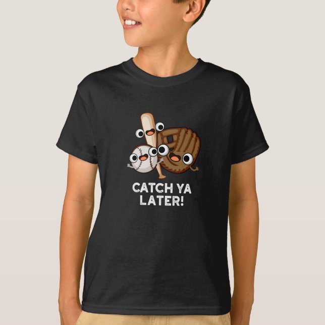 Camiseta Catch Ya Después Funny Bing Pun Dark BG (Anverso)
