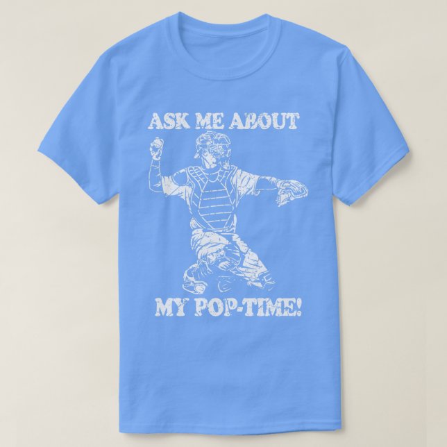 Camiseta Catcher Capturando Baseball Softball Time Defense  (Diseño del anverso)
