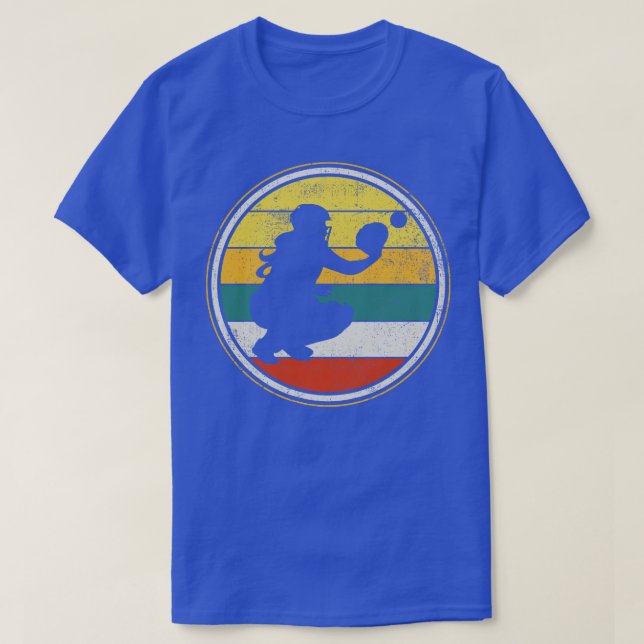 Camiseta Catcher Softball Player Vintage 5 (Diseño del anverso)