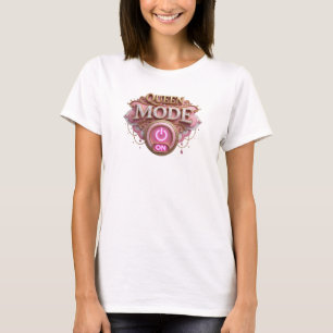 Camiseta Catchy Red QUEEN MODE ON Slogan