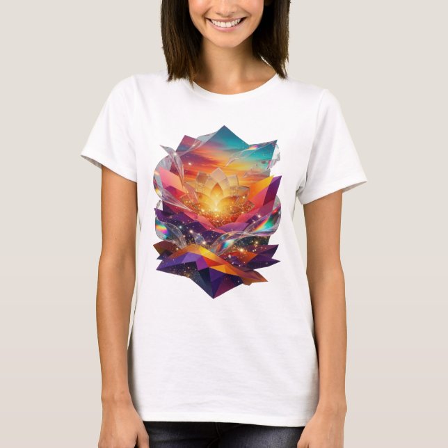 Camiseta Catchy Silver ABSTRACT ART Statement v2 (Anverso)