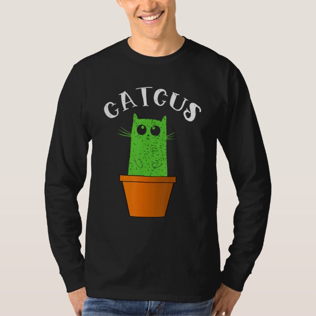 Camiseta Catcus Cat Y Cactus (Anverso)