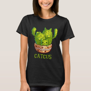Camiseta Catcus Cute Cat Y Cactus Cactus Mexicanos Cinco De