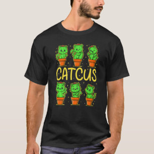 Camiseta Catcus Women Mens Cactus Cat Plant Catus Planta 5