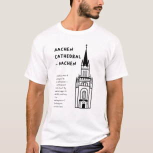 Camiseta Catedral de Aquisgrán, Aquisgrán   Arte minimalist
