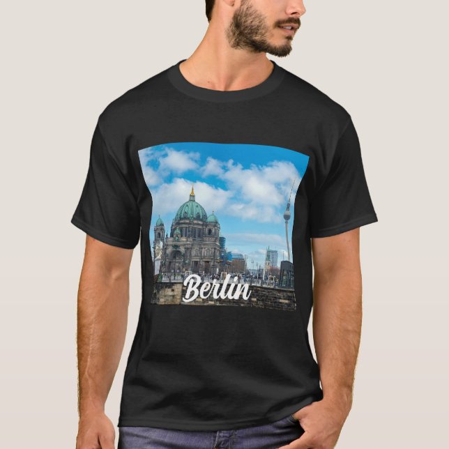 Camiseta Catedral de Berlín y torre de televisión en Berlín (Anverso)