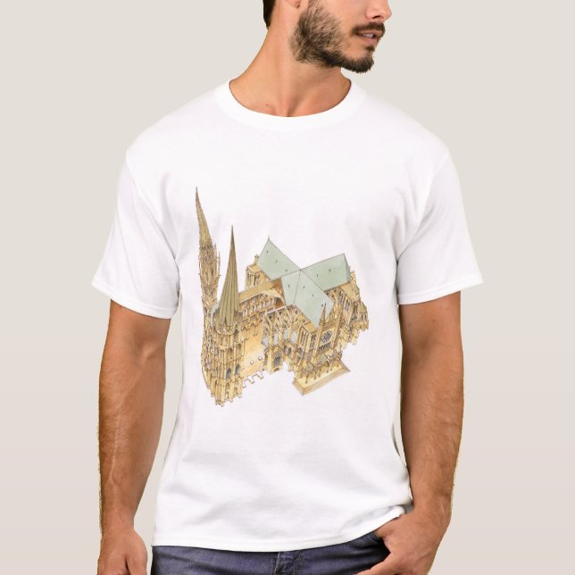 Camiseta Catedral de Chartres. Francia (Anverso)
