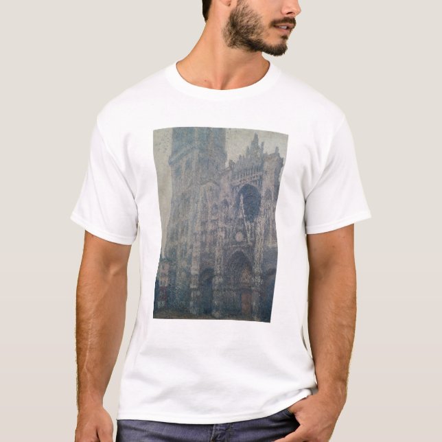 Camiseta Catedral de Claude Monet el | Ruán, al oeste (Anverso)