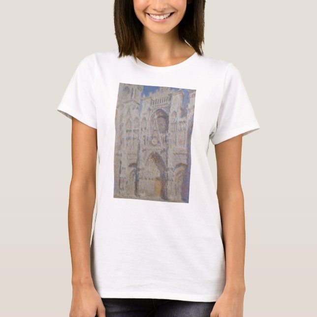 Camiseta Catedral de Claude Monet el | Ruán la luz del sol (Anverso)