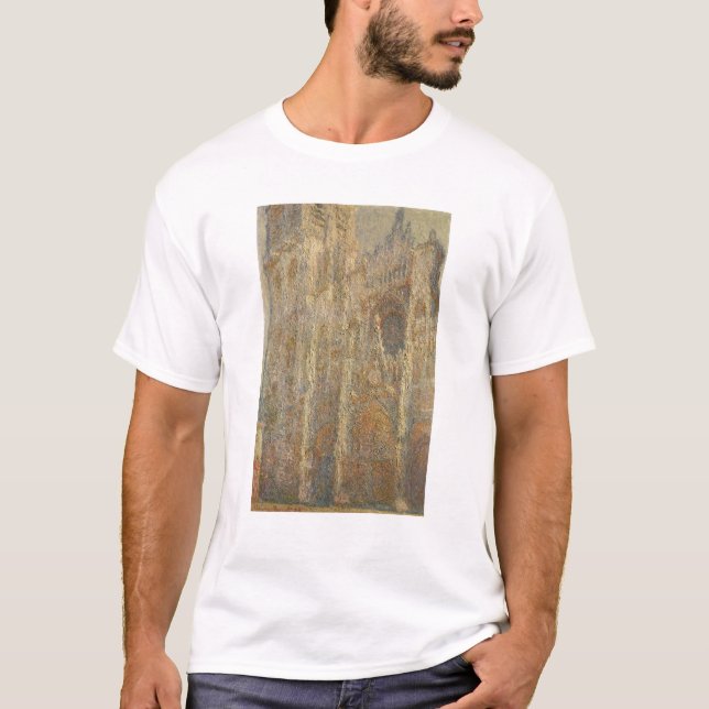 Camiseta Catedral de Claude Monet el | Ruán, mediodía, 1894 (Anverso)