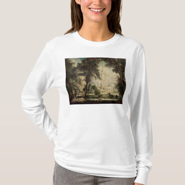 Camiseta Catedral de John Constable el | Salisbury del Bish (Anverso)