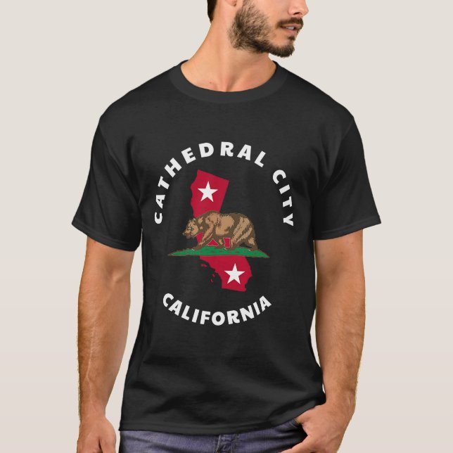 Camiseta Catedral de la Ciudad de California Bandera de la  (Anverso)