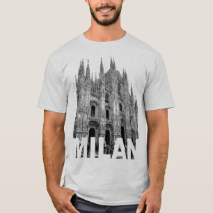 Camiseta Catedral de la Iglesia de Milán, Lombardía en un