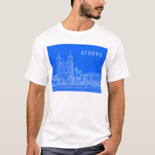 Camiseta Catedral de la Vista de la Ciudad de la Arquitectu