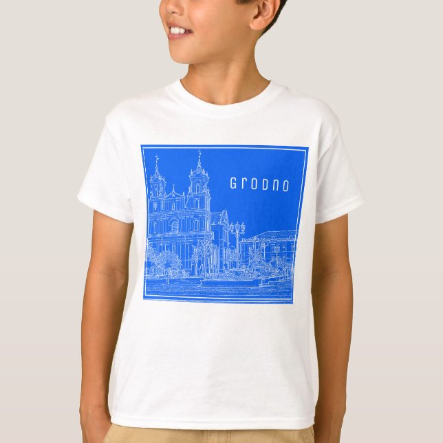 Camiseta Catedral de la Vista de la Ciudad de la Arquitectu (Anverso)