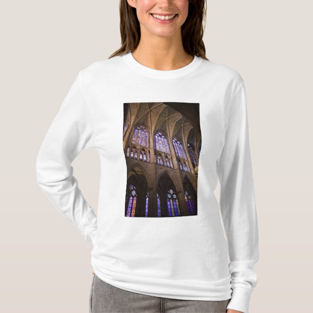 Camiseta Catedral de León, vidrieras interiores (Anverso)