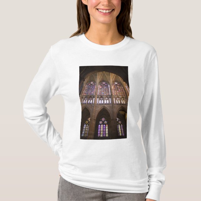 Camiseta Catedral de León, vidrieras interiores (Anverso)