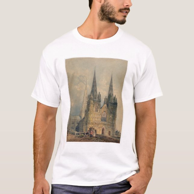 Camiseta Catedral de Lichfield, Staffordshire, 1794 (w/c (Anverso)