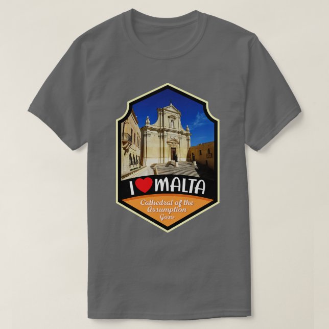 Camiseta Catedral De Malta De La Asunción De Gozo (Diseño del anverso)
