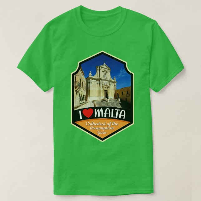 Camiseta Catedral De Malta De La Asunción De Gozo (Diseño del anverso)