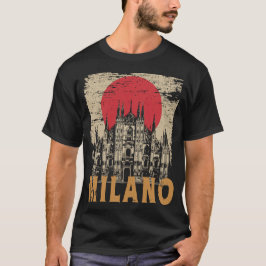 Camiseta Catedral de Milán Arte de Arquitectura Italiana
