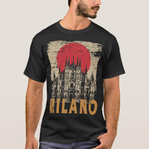 Camiseta Catedral de Milán Arte de Arquitectura Italiana