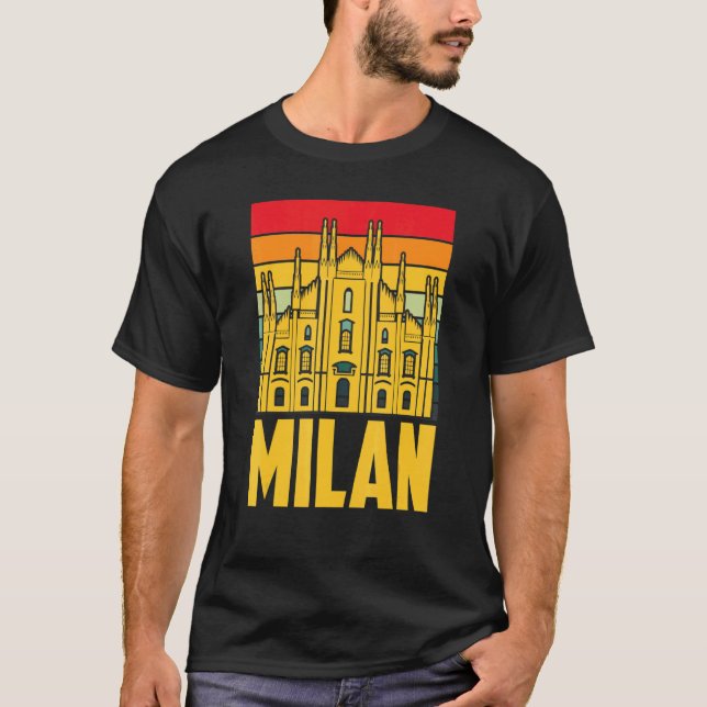 Camiseta Catedral de Milán de Italia Dom De Milan (Anverso)