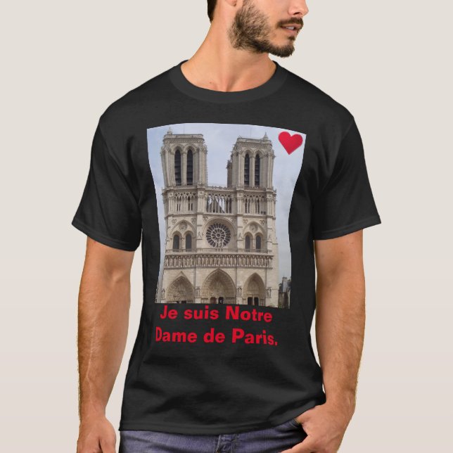 Camiseta Catedral de Notre Dame de París. (Anverso)