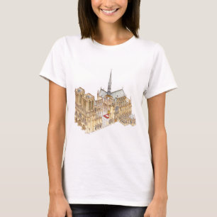 Camiseta Catedral de Notre-Dame. París Francia