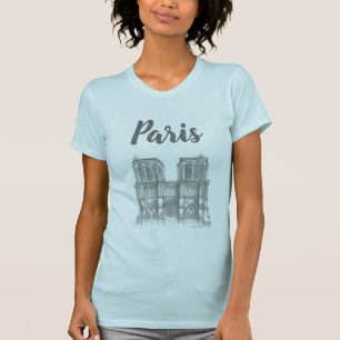 Camiseta Catedral de Notre Dame, París, Francia