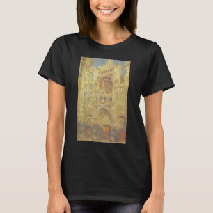 Camiseta Catedral de Ruán, puesta de sol por Claude Monet