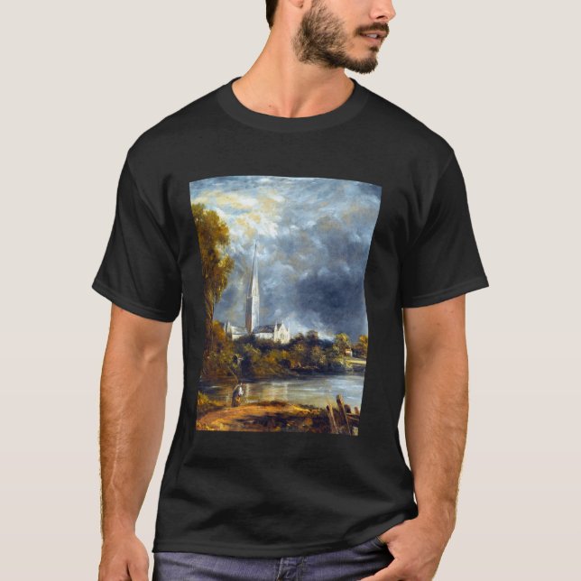 Camiseta Catedral de Salisbury John Constable Romanticismo  (Anverso)