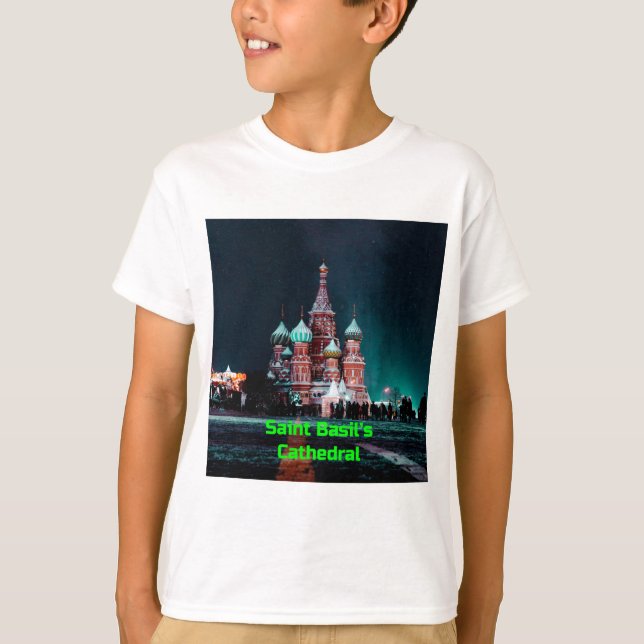 Camiseta Catedral de San Basil, Moscú, Rusia (Anverso)