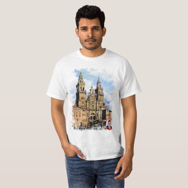 Camiseta Catedral de Santiago de Compostela (Anverso completo)