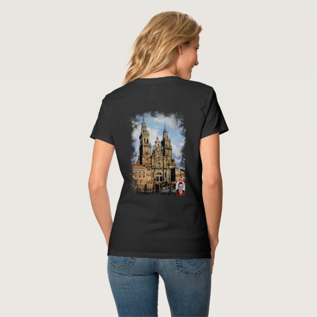 Camiseta Catedral de Santiago de Compostela (Reverso completo)